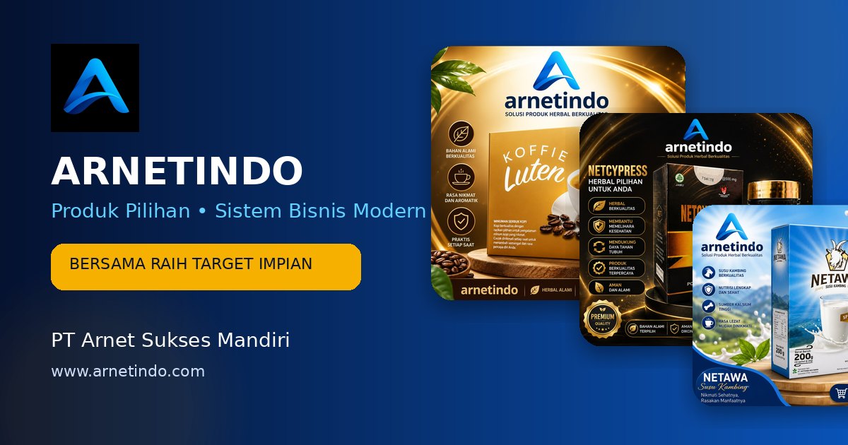 Produk dan identitas Arnetindo
